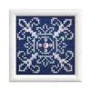 Diamond Dotz DD1 m/ramme – White on Blue