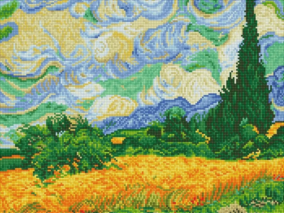 Diamond Dotz DD9 – Wheat Fields (Van Gogh)