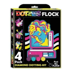 Diamond Dotz Dotzies Neon Flock – Retro Classic