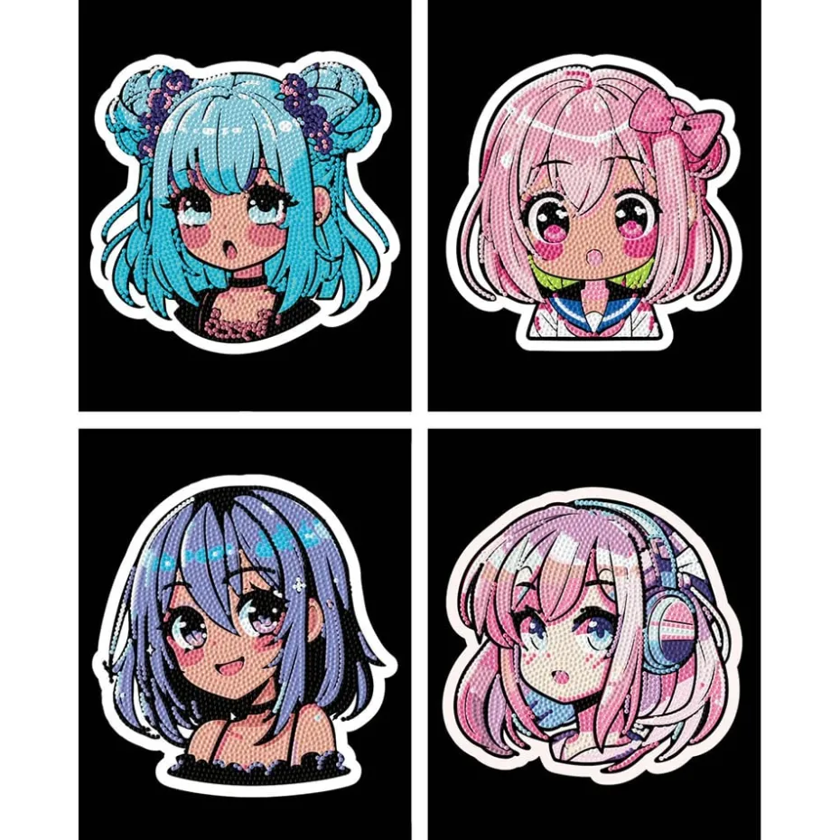 Diamond Dotz Dotzies Neon Flock – Anime Girls