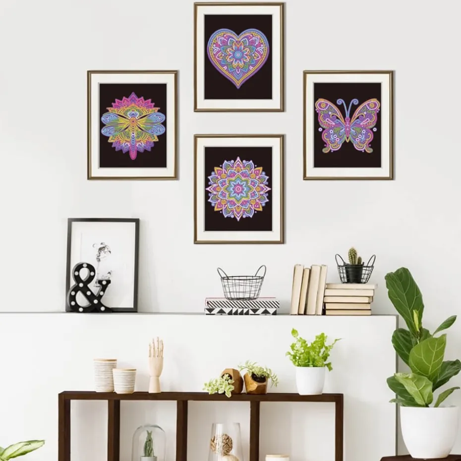 Diamond Dotz Dotzies Neon Flock – Mandalas