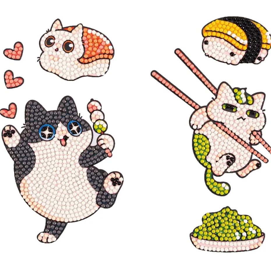 Diamond Dotz Iron-on ‘n’ Dot – Wasabi Cats
