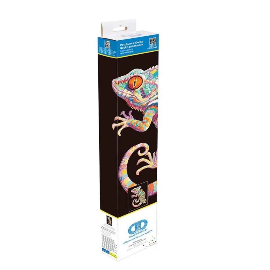 Diamond Dotz Neon Flock – Patchwork Gecko