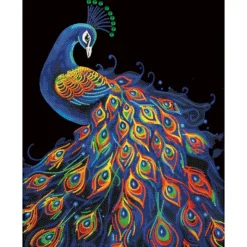 Diamond Dotz Neon Flock – Peacock
