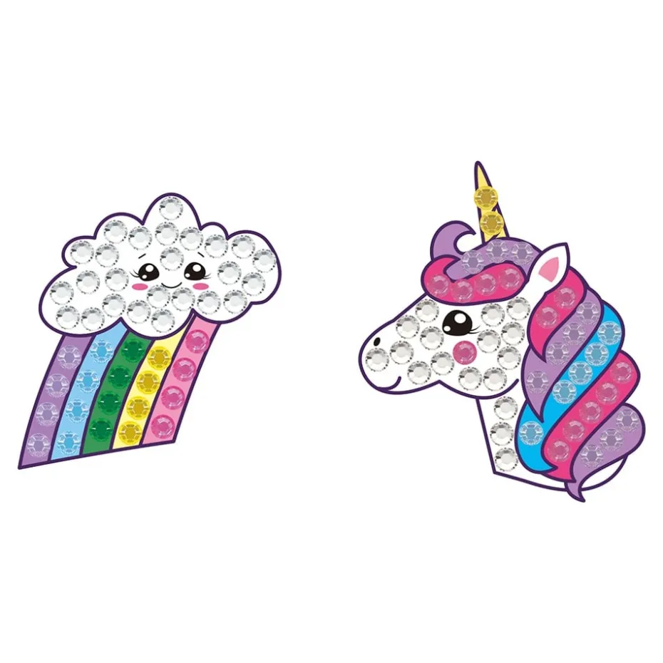 Diamond Dotz Quick Dotz stickers – Regnbue og enhjørning
