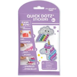 Diamond Dotz Quick Dotz stickers – Regnbue og enhjørning
