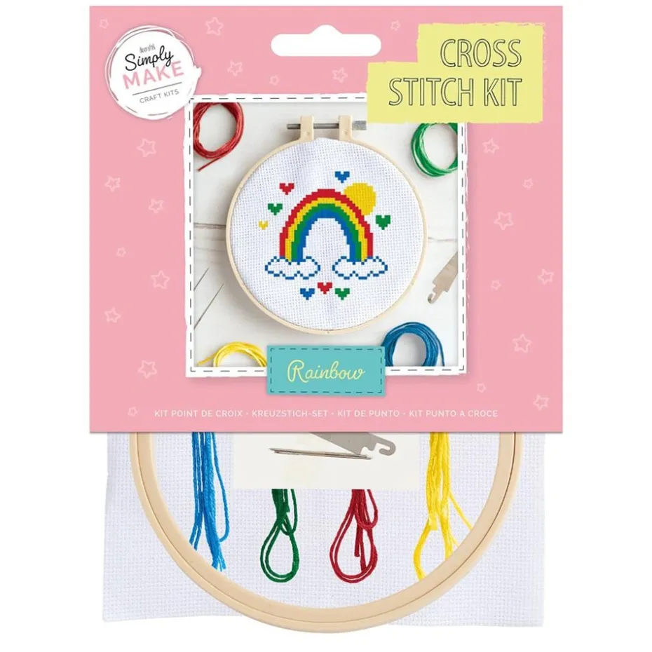 dpCraft Broderisett korssting – Regnbue