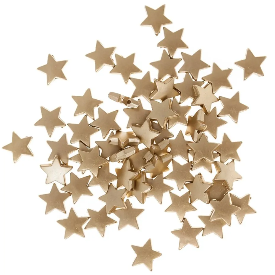 dpCraft Perler stjerne 15mm 60stk – Gull