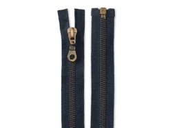 Eclair Glidelås Metall M5 80cm – 210 Marineblå