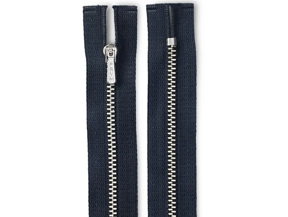 Eclair Glidelås Metall M1 18cm – 210 Marineblå