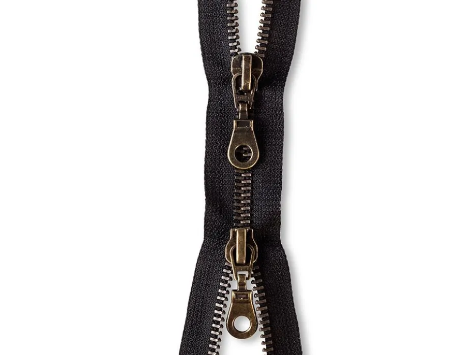 Eclair Glidelås Metall M5 2-veis 65cm – 000 Sort