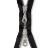 Eclair Glidelås Metall M4 2-veis 60cm – 000 Sort