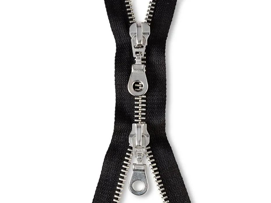 Eclair Glidelås Metall M4 2-veis 60cm – 000 Sort