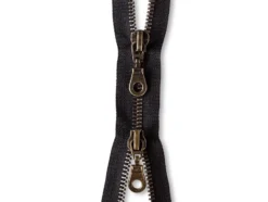 Eclair Glidelås Metall M5 2-veis 80cm – 000 Sort