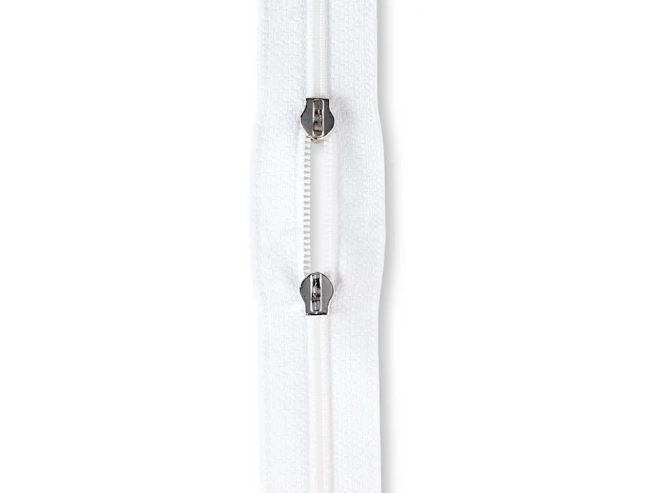 Eclair Glidelås Plast S10 155cm – Hvit