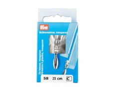 Eclair Glidelås Plast S8 25cm – 111 transparent