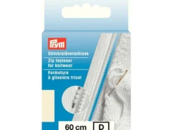 Eclair Glidelås S9 Strikk – 60cm – Naturhvit