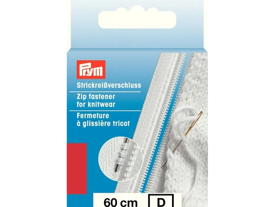 Eclair Glidelås S9 Strikk – 60cm – Rød
