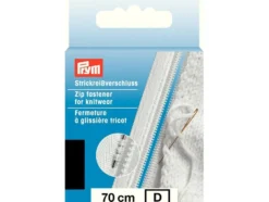 Eclair Glidelås S9 Strikk – 70cm – Sort