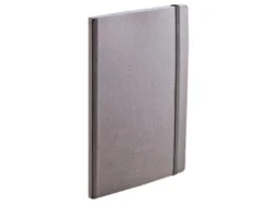 EcoQua Notebook m/strikk – Grå – A5 prikker