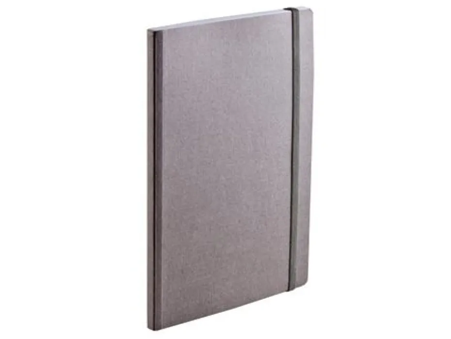 EcoQua Notebook m/strikk – Grå – A5 prikker
