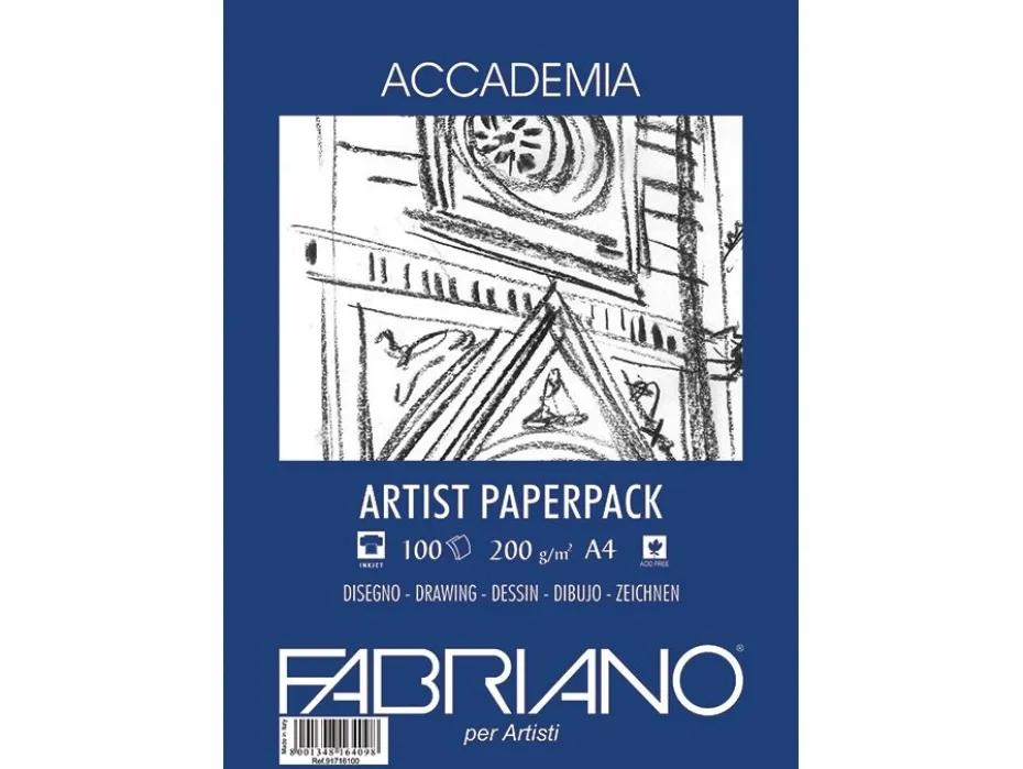 Fabriano Accademia Paperpack A4 200g – 100 ark