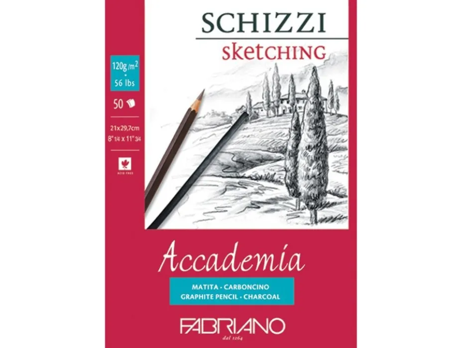 Fabriano Accademia Sketch Skisseblokk 120G A4 – 50ark