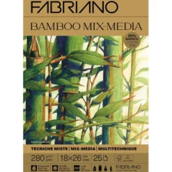 Fabriano Bamboo Mix Media 280g 18x26cm – 25 ark