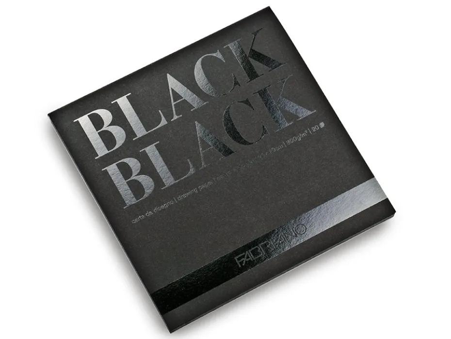 Fabriano Black Black Tegneblokk 300g – 20x20cm