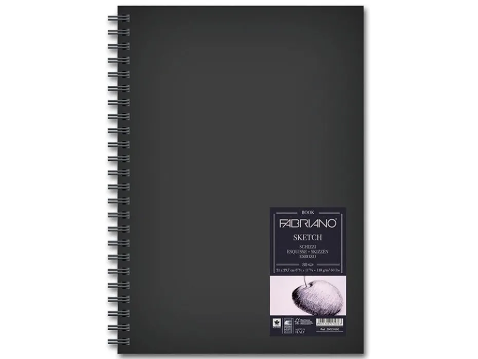 Fabriano Book Spiral Sketch – 110g A3 Portrett