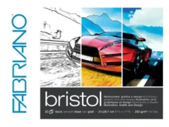 Fabriano Bristol Tusjblokk 250g A5 – 20 ark