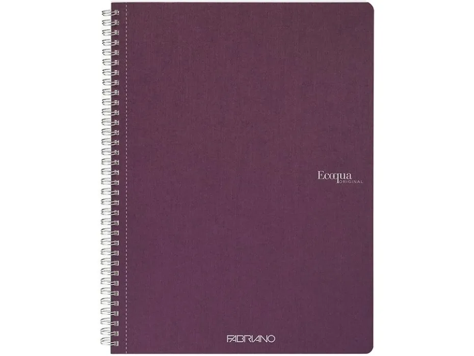 Fabriano EcoQua Original Spiralhefte A4 Ruter 5mm Purple