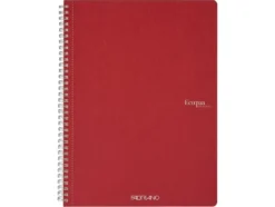 Fabriano EcoQua Original Spiralhefte A4 Linjert Cherry