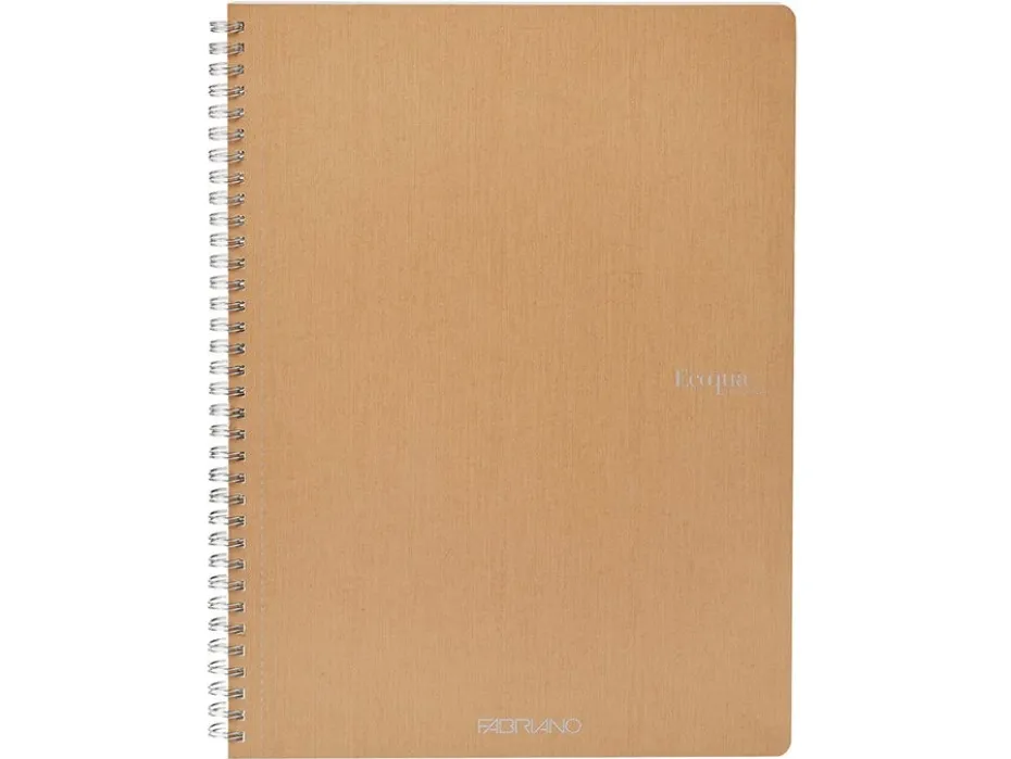 Fabriano EcoQua Original Spiralhefte A4 Linjert Brown
