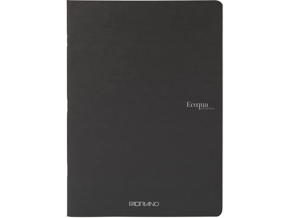 Fabriano EcoQua Original Stiftet A5 Linjert Black