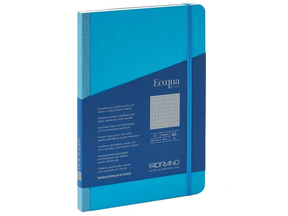 Fabriano EcoQua Plus Fabric A5 Prikker Light Blue