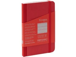 Fabriano EcoQua Plus Fabric 9x14cm Linjert Red