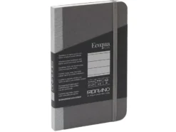 Fabriano EcoQua Plus Fabric 9x14cm Linjert Grey