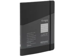 Fabriano EcoQua Plus Spiral A5 Linjert Black