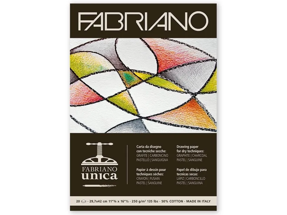 Fabriano Unica Blokk 250g – 20 ark – A4