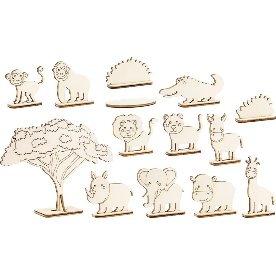 Figursett i tre 14stk – Safari