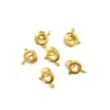 Fjærlås /m ring – 7mm 6stk – Gull