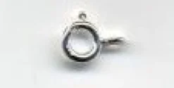 Fjærlås SØLV – 6mm – 10 stk.
