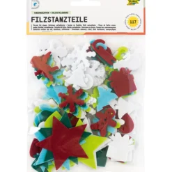 Folia Filtfigurer selvklebende 117stk – Jul