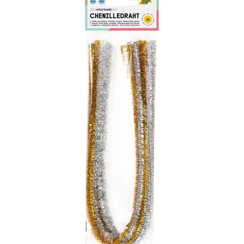 Folia Piperensere 50cm 10stk – Gull/sølv