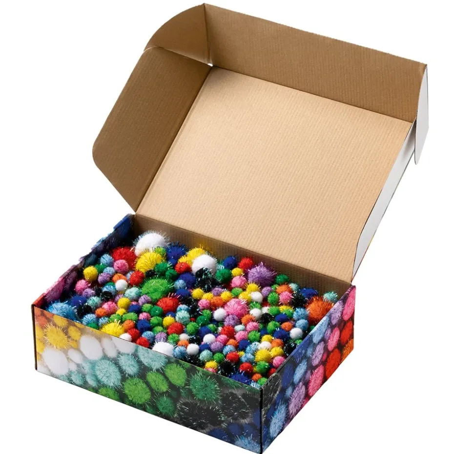Folia Pompong Mix – Ø 1,5/2/3/4cm 300g – Glitter