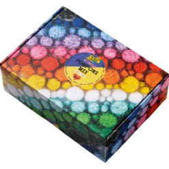 Folia Pompong Mix – Ø 1,5/2/3/4cm 300g – Glitter