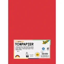 Folia Tegnepapir A4 – 130g 100ark – 19 Hibiskusrød