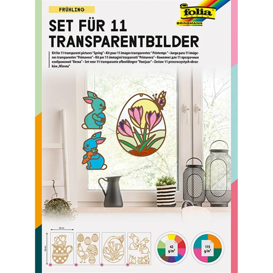 Folia Transparente bilder 24x35cm – Påske og vår