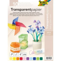 Folia Transparentpapir 115g – Mixpakke 10ark A4